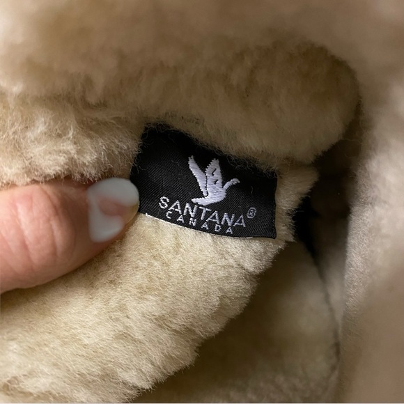 SANTANA Canada Shearling Boots Sz 8 Brown - Picture 6 of 13